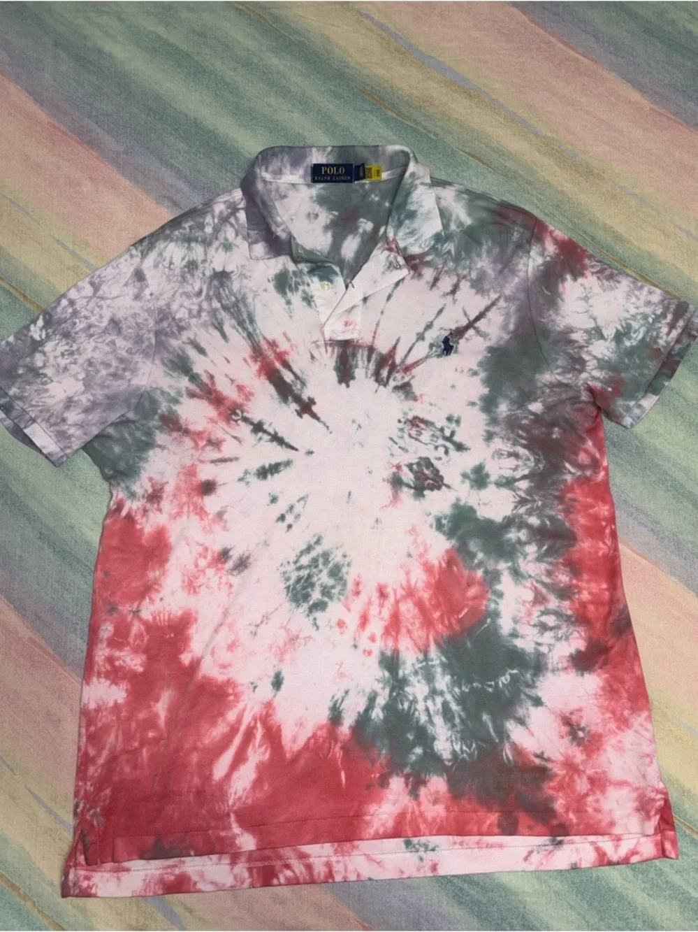 Polo Ralph Lauren Tie-Dye Polo Shirt size L